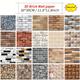 10/20pcs 3d Stone Peel And Stick Wall Tiles Stickers, Faux Stone Wall Panels, Self-adhesive Brick Grain Wall Paste, For Tv Background Wallpaper Decoration, Home Decor