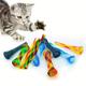 5pcs Colorful Cat Spring Tube Toy - Keep Your Indoor Cat Entertained & Active!