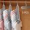 TEMU 3pcs Hanging 9-hole Hangers, Foldable Heavy Duty Clothes Drying Rack, Household Space Saving Organizer For Bedroom, Closet, Wardrobe, Home, Dorm