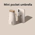 1pc Six-fold Mini Pocket Umbrella, Outdoor Uv Protection Ultralight, Folding Sixfold Umbrella Sunshade Umbrella, Sunny And Rainy Dual-use Uv Protection Umbrella, Compact Umbrella