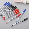 5-pack 1.0mm Ballpoint Pens - Red, Blue, Black - Long-lasting, Smooth Writing - Perfect For School, Office, And Gifts!