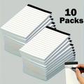 10pcs Note Pads, Lined Notes Memo Pads, Writing Pads, 3 X 5 Inch Lined Writing Note Pads, 30 Sheets Each, Perfect For School, Office