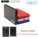 Usb 3.0 Hard Drive Enclosure Sata External Hard Drive Enclosure 2.5-inch Sata Hard Drive Enclosure Solid State Drive Enclosure For Pc Laptop Smartphone (without Hard Drive)