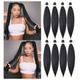 Synthetic Yaki Texture Crochet Hair Extensions Stretched Jumbo Braiding Hair Extensions 26inch Soft Twist Braid Hair Extensions