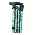 Lightweight & Adjustable Trekking Pole - Foldable Walking Stick With Rubber Handle For Men & Women