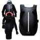 Black Motorcycle Riding Backpack Waterproof Helmet Storage Travel Backpack Reflective Safety Shoulder Bag Large Capacity For Men