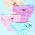 4 Packs Flamingo Graphic Girls Briefs Cotton Breathable Comfortable Briefs Underwear