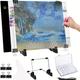 A4 A3 Led Light Board For Artificial Diamond Painting Kits, Usb Powered Light Pad, Light Board Kit, Adjustable Brightness With Detachable Stand And Clips With Diamond Painting Tools