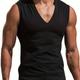 Men Solid Color V Neck Tank Tops Summer Mens Clothing Gym Bodybuilding Training Fitness Sleeveless Muscle T Shirts Slim Fit Workout Vest Tshirt Top