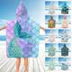 1pc Soft Kids Hooded Microfiber Bathrobe, Beach Towel With Hood, Microfiber Children's Hooded Towel, Absorbent Quick-drying Wearable Beach Towel, Beach Accessories, Bathroom Accessories