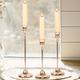 Set Of 3 Candlestick Holders For Table Centerpieces, Taper Candlestick Holders Metal Candle Stick Holders For Table Centerpiece Fireplace Mantel Wedding Party, Home Decoration