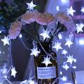 1pc Flickering Star Led String Light, Battery Powered Fairy Light, For Valentine's Day, Mother's Day, New Year, Ramadan And Easter Decoration (without Battery)