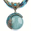 Bohemian Style Turquoise Handmade Pendant Necklace Women's Accessories