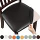 4/6pcs Waterproof Pu Leather Dining Chair Slipcovers - Removable Upholstered Chair Cushion Cover For Dining Room, Kitchen, Hotel, And Home Decor