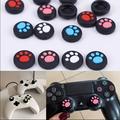 2pcs Soft Silicone Thumb Stick Grips Cap Case For Ps4/3/xbox 1 360 Controller Console Handle Cat Claw Joystick Protective Cover Gift For Birthday/easter/boy/girlfriend