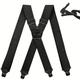 1pc Airport Friendly Suspenders For Men Heavy Duty Big And Tall, 1.5inch Wide X-back 4 Plastic Gripper Clasp Clips, Men's Work Suspenders Trouser Braces, Ideal Choice For Gifts