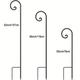 1pc Shepherd Hook For Outdoor, Heavy Duty Garden Pole For Hanging Bird Feeder, Plant Baskets, Solar Light Lanterns, Garden Plant Hanger Stands