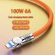 100w 180 ° Rotation Usb Type C Super Fast Charging Cable For Redmi Oppo Galaxy S20 S10 S9 S8 Plus S10e Note 20 10 9 8 Moto G7 G8 For Playing Game Usb To Type-c Mobile Phone Charger