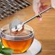 1pc Premium Stainless Steel Tea Infuser With Long Handle And Fine Mesh Strainer - Perfect For Loose Leaf Tea And Teapot - Reusable And Easy To Use