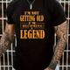 "Plus Size Men's Men's Casual ""i'm Becoming A Legend"" Slightly Stretch Graphic T-shirt Graphic Print Trendy Stretch Comfortable Crew Neck Short Sleeve T-shirt Summer Oversized Loose T-shirt"