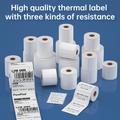 Multifunctional Self-adhesive Label Paper, Shipping Label Mailing Label Supermarket Label Commercial Grade Label Printing Paper, White, Compatible With Thermal Label Printer, Waterproof, Oil-proof