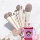 Complete Professional Makeup Brush Set - 10pcs Makeup Brushes Kit Or With 2pcs Finger Powder Puff And 1pcs Mini Electric Makeup Brush Cleaner Makeup Sponge Washing Machine - Perfect Gift For Her!