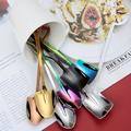 1pc Stainless Steel Coffee Tea Spoon Creative Vintage Shovel Spoon Dinner Ice Cream Dessert Watermelon Kitchen Tableware Stick Tool