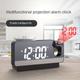 1pc Projection Alarm Clock, Digital Wall Clock, Bedroom Digital Clock Suitable For Heavy Sleepers Adults, 180° Projector Dimmer Usb Plug Bedroom Ceiling Projection Clock, Back To School (no Battery)