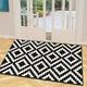 1pc, Waterproof And Dirt-resistant Indoor Door Mat For Home Entrance - Black And White Non-slip Rug For Entryway And Welcome Entry - Perfect For Small Doors And Entrances