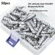 30/50pcs Zinc Self-drilling Drywall Anchors With Screws Kit, 25/50 Heavy Duty Metal Wall Anchors And 25/50#8 X 1.38inch 304 Stainless Steel Screws