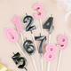 1pc, Happy Birthday Candle - Opera House Number Candle For Birthday Cake Decoration - Black And Numeral Candles For Birthday Party Supplies