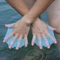 Silicone Swimming Fins, Webbed Gloves, Swimming Training Equipment