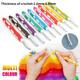 1/9pcs 2.0mm-6.0mm Sewing & Knitting Supplies Ergonomic Crochet Hook Set Crochet Needles Knitting Needle Sewing Accessories