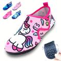 Cute Cartoon Water Shoes For Baby Girls, Non Slip Quick Drying Lightweight Wading Shoes For Outdoor Beach Hiking, Spring And Summer