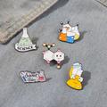 Chemistry Lab Enamel Anime Anime Pin Custom Brooches For Bag Clothes Lapel Pin Science Experiment Badge Element Molecular Structure Jewelry