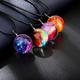 Glass Ball Planet Universe Starry Sky Galaxy Pendant Necklace Fashion Time Gem Fashion Party Jewelry Accessory For Men