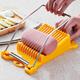 Effortless Slicing & Cutting: 10 Stainless Steel Wires Multifunctional Slicer For Cheese, Eggs, Vegetables, Fruits & Soft Foods - Yellow
