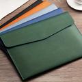 Faux Leather Document Bag A4 Paper File Bag Folder File Package Thickened Data Buckle Waterproof Business Document Bag