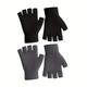 2 Pairs Fingerless Gloves Winter Fingerless Mittens Warm Knitted Gloves Typing Half Finger Gloves For Women Men