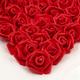 50pcs, 7.5cm/.2.95inch Simulation Foam Rose Flower Head, Artificial Flower Bulk Foam Rose Red Artificial Rose Head, Fake Rose Head, Home Decoration Wedding Party