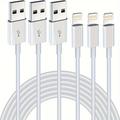 3-pack [mfi Certified ] For 6ft Quick To Usb Cable 10ft 6ft 3ft Fast Charging Cable For 14 Pro Max/13 Pro Max/12 Mini/11 Pro/11/xs/1/xr/8/7/6s/, Air