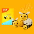 Cute Bee Beginners Crochet Kit For Adults, Makes 3 Bee Animals, Step-by-step Video Tutorials, Crochet Starter Kit Learn To Crochet Kits For Adults Beginners, 3 Yellow Bee Family