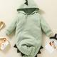 Boys And Girls Cute Dinosaur Graphic Costume Romper, Baby Infant Jumpsuit Clothes For Spring & Fall