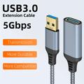 Usb 3.0 Extension Cable Male To Female Extension Cord Data Transfer Compatible With Usb Keyboard, Mouse, Hard Drive, Printer