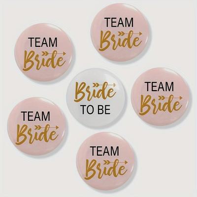 6pcs, Pride To Be Badge - Fun Bachelorette Party Favors For Clothing Accessories