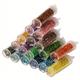 1200pcs/tube 2mm Boho Style Glass Seed Beads Multiple Colors Sliver-lined Uniform Garment Embroidery Handmade Accessories