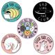 Creative Cartoon Cat Club Round Diy Metal Pin Badge Decorative Accessories For Clothes Backpack Hat Holiday Party Gift Boys And Girls Accessories