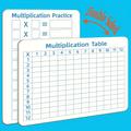 "Multiplication Chart Whiteboard - Double-sided Times Table, 9"" X 12"" Dry Erase Board, Math Manipulatives White Board For Classroom And Home Learning"