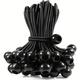 10/20/50pcs Ball Bungee Cords, Plastic Ball Rope, Outdoor Camping Tent Fixed Ball Rope, Trampoline Beach Net Elastic Rope Straps