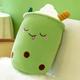 1pc Cute Boba Milk Tea Plush Toy Plush Pillow Car Interior Rest Pillows Dinosaur Stuffed Animal Plush For Spring Festival, St. Patrick's Day Gifts